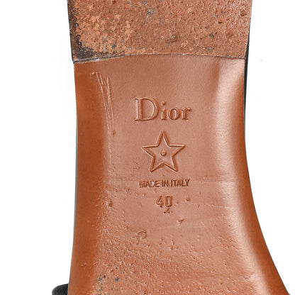 Christian Dior Canvas Embroidered Dway Mules Slide Sandals 40 Black 7 of 10