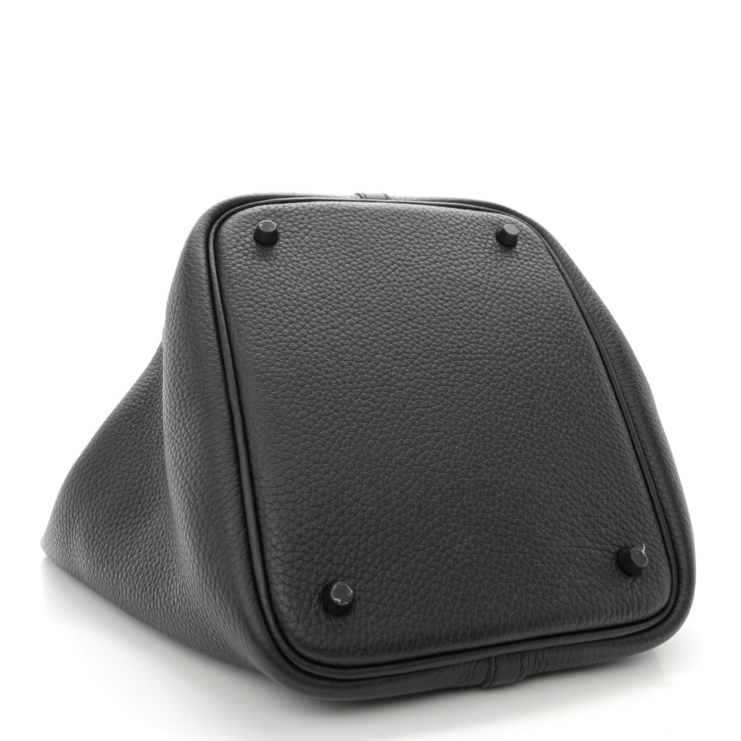 Hermes Taurillon Clemence Monochrome Picotin Lock 22 MM Black 4 of 11