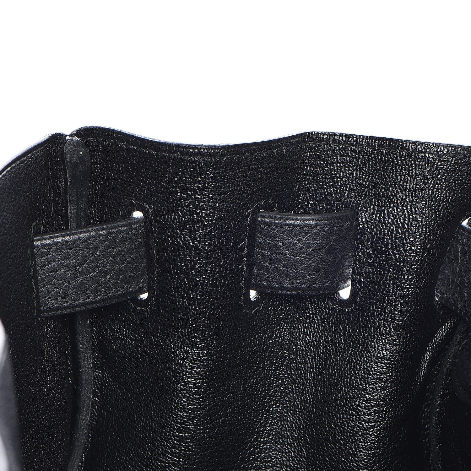Hermes Taurillon Clemence Shoulder Kelly 40 Black 20 of 29