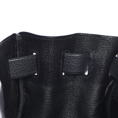Hermes Taurillon Clemence Shoulder Kelly 40 Black 20 of 29