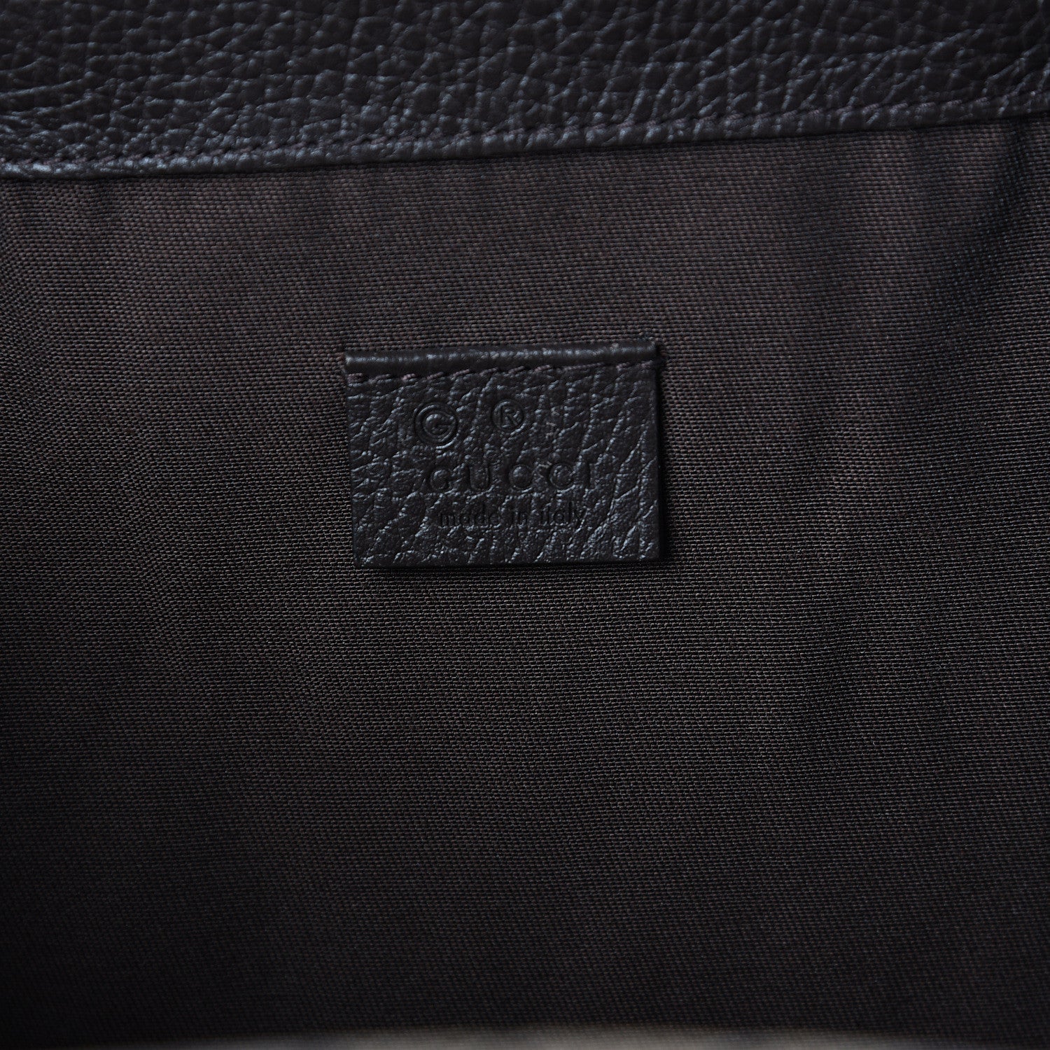 Gucci Monogram Dollar Calfskin O Drawstring Backpack Beige Ebony Testa di Moro Dark Chocolate 5 of 8