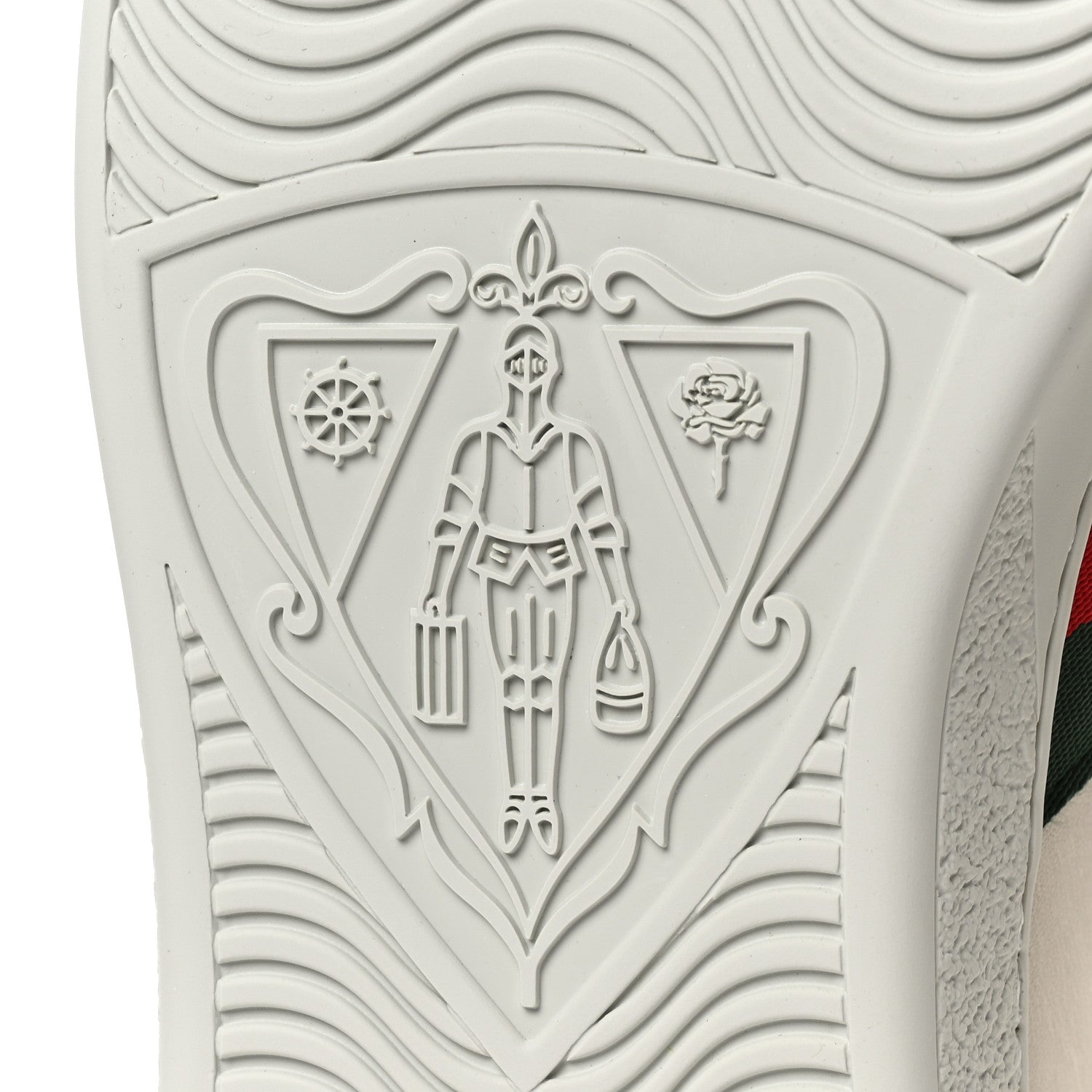 Gucci X FREYA HARTAS Calfskin Miro Soft Web Mythical Creature Embroidered Mens Ace Sneakers 8 New Mystic White 7 of 10
