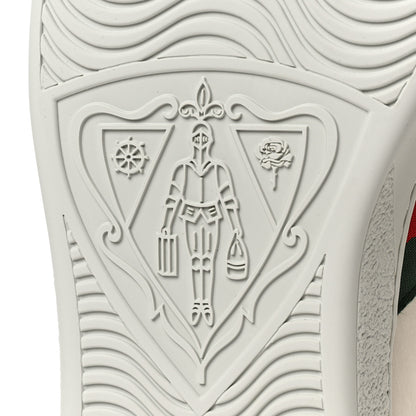 Gucci X FREYA HARTAS Calfskin Miro Soft Web Mythical Creature Embroidered Mens Ace Sneakers 8 New Mystic White 7 of 10