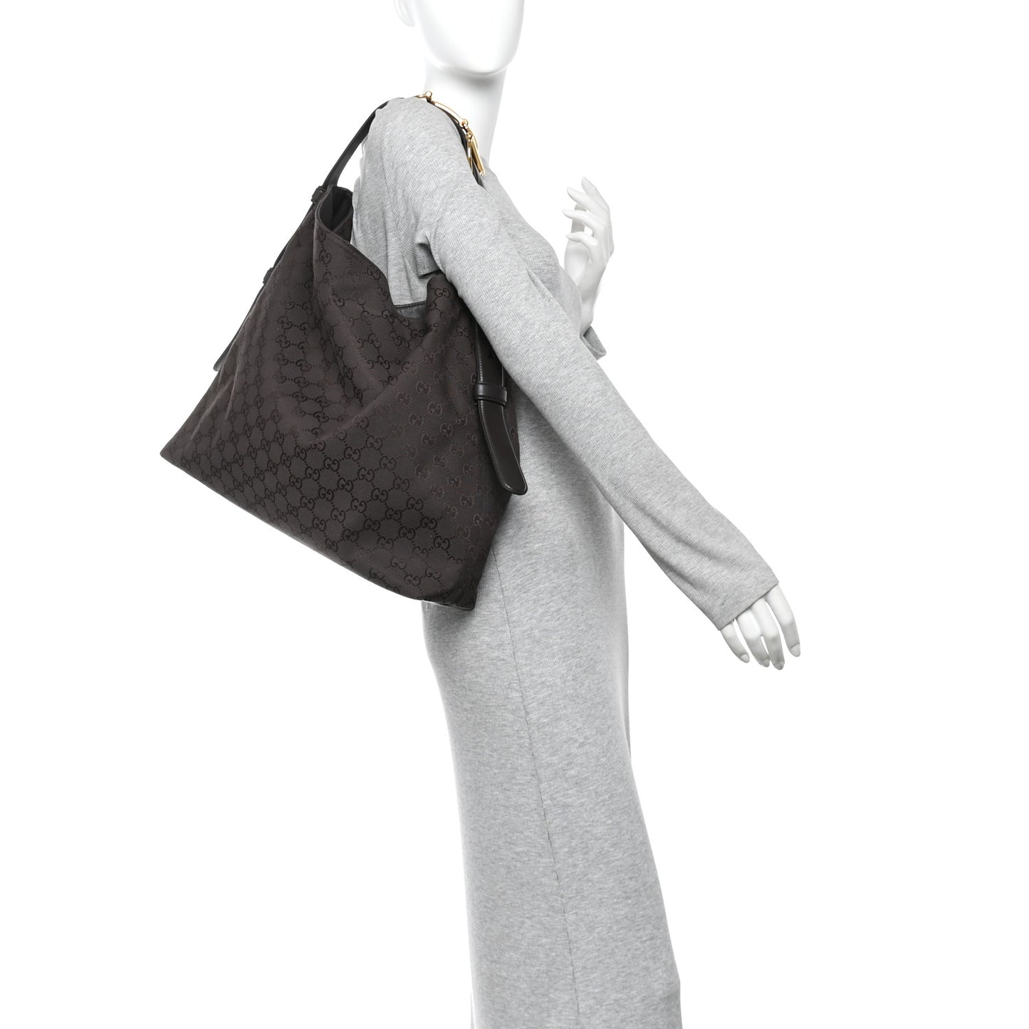Monogram Large Beatrix Tote Dark Brown