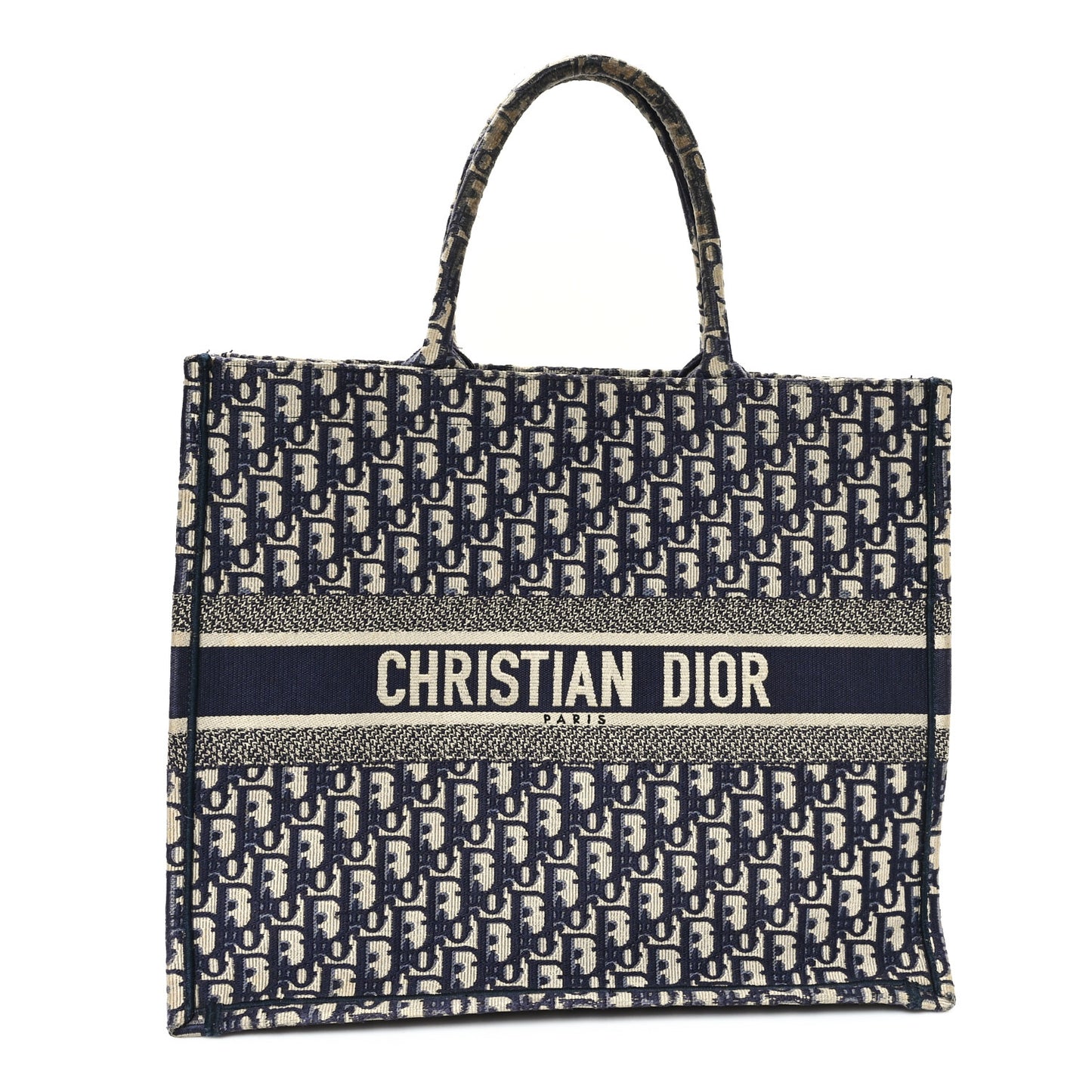 Oblique Large Book Tote Blue Multicolor