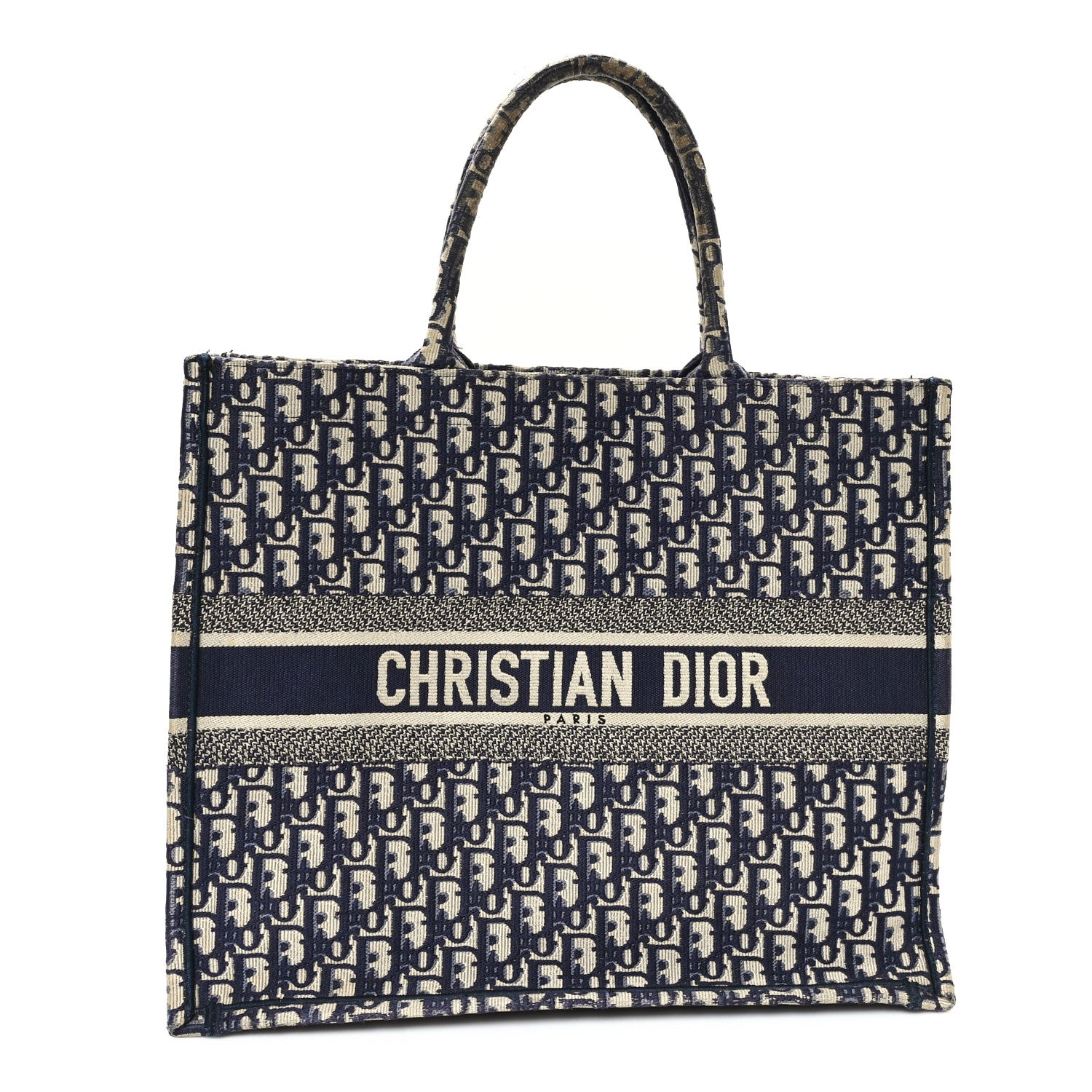 Christian Dior Oblique Large Book Tote Blue Multicolor 1 of 14
