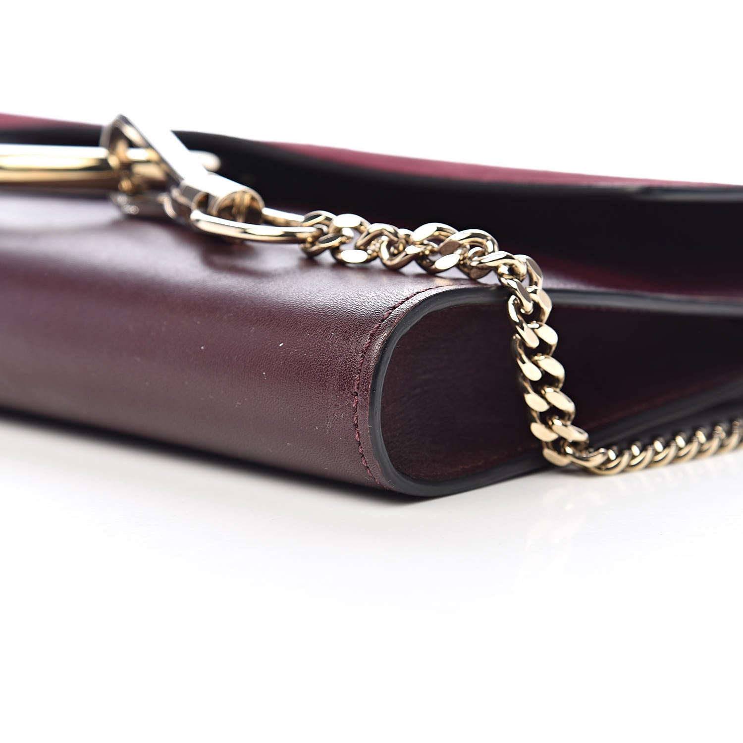 Chloe Suede Calfskin Faye Clutch Dark Purple 8 of 10