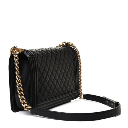 Chanel Calfskin Quilted New Medium Boy Flap Black 3 of 15