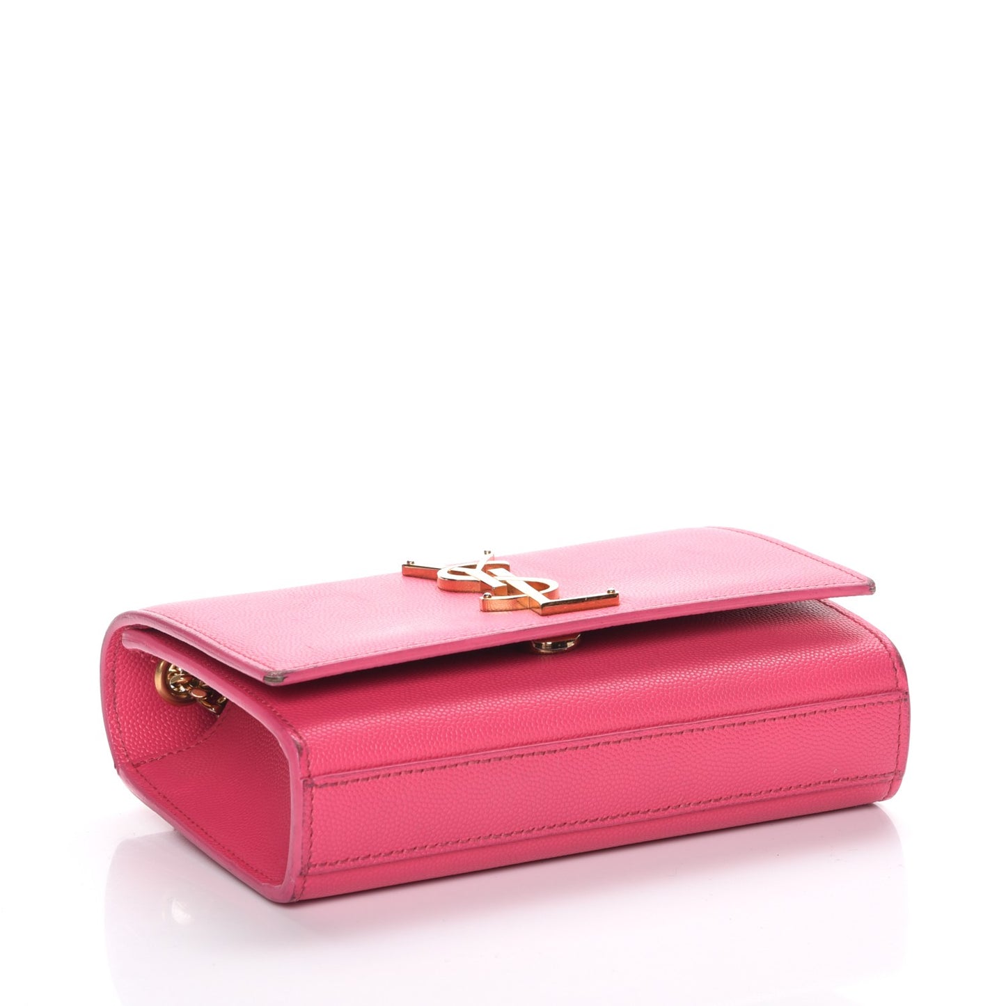 Grain De Poudre Small Monogram Kate Satchel Fuchsia