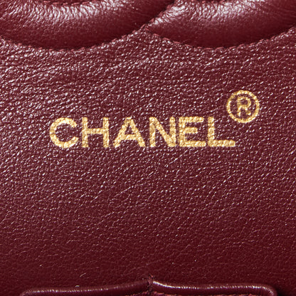 Chanel Lambskin Quilted Medium Double Flap Black 9 of 10