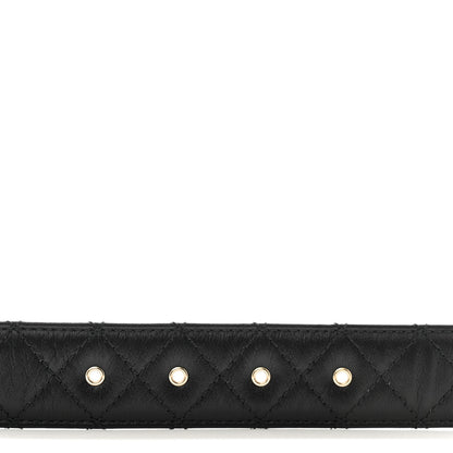 Chanel Calfskin Quilted CC Chain Belt 75 30 Black 3 of 7