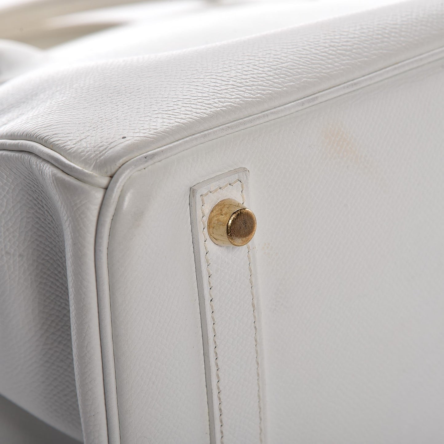 Epsom Birkin 30 White
