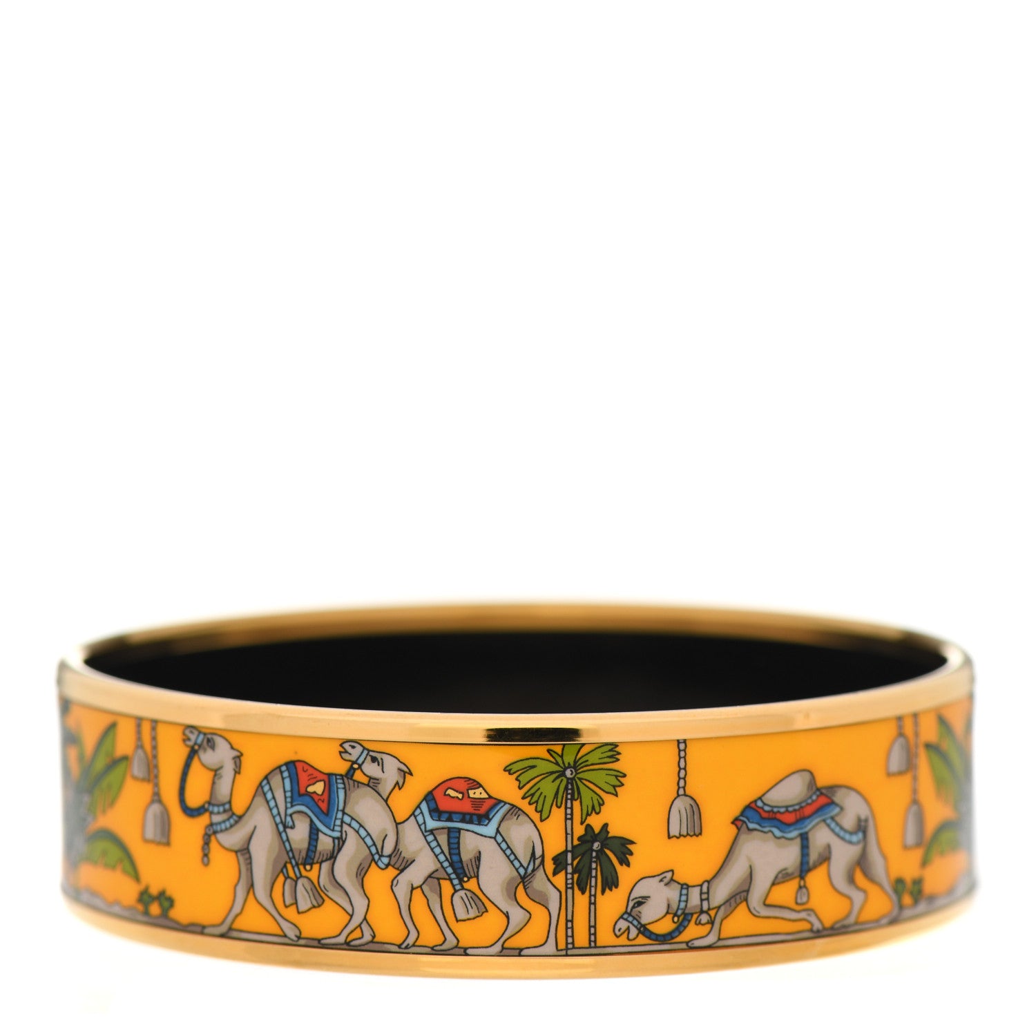 Hermes Enamel Printed Wide Bracelet 65 3 of 5