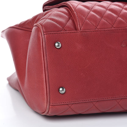 Chanel Caviar Quilted Large Casual Pocket Tote Red 11 of 14