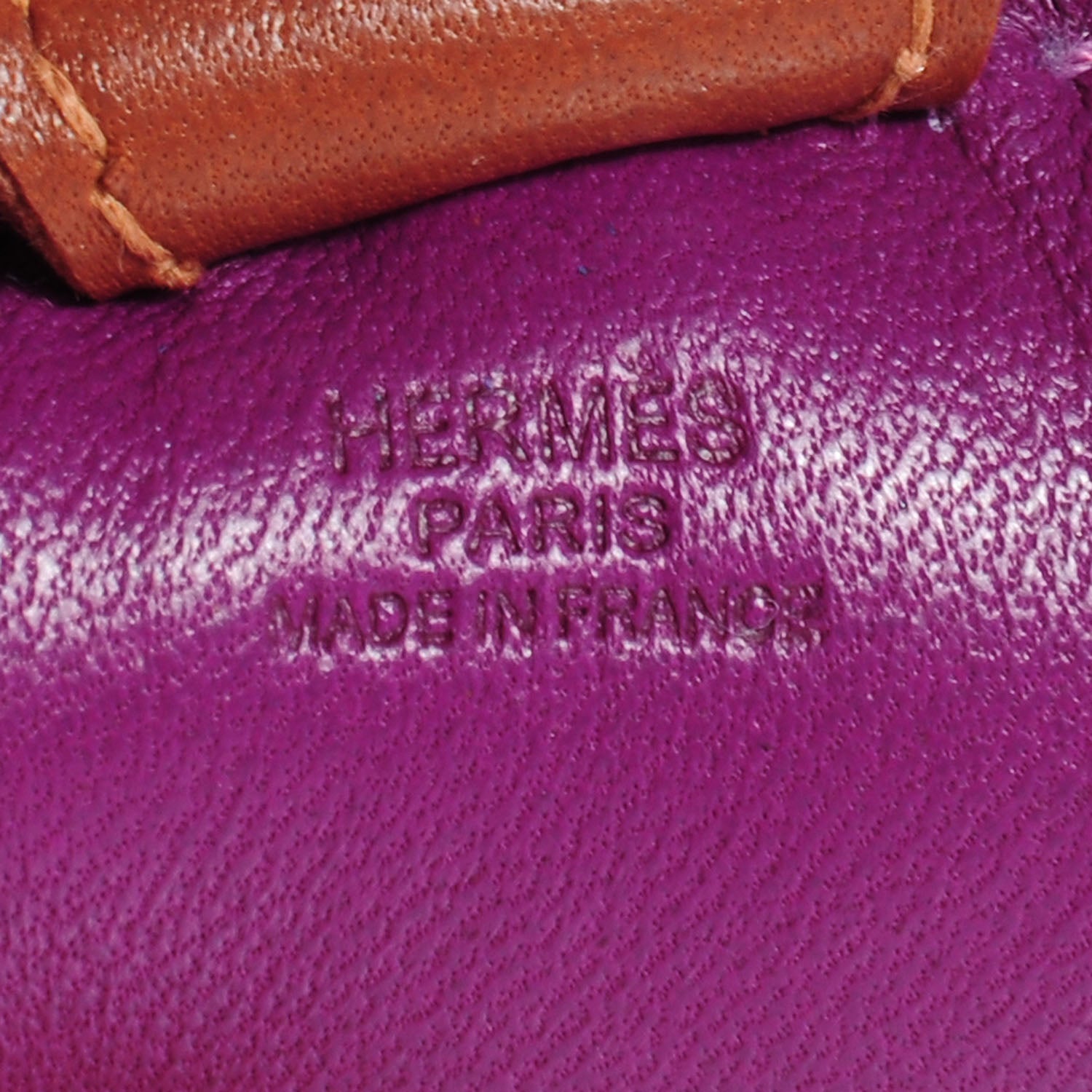 Hermes Milo Lambskin Grigri Rodeo Horse Bag Charm PM Anemone Bleu Izmir Fauve 4 of 5