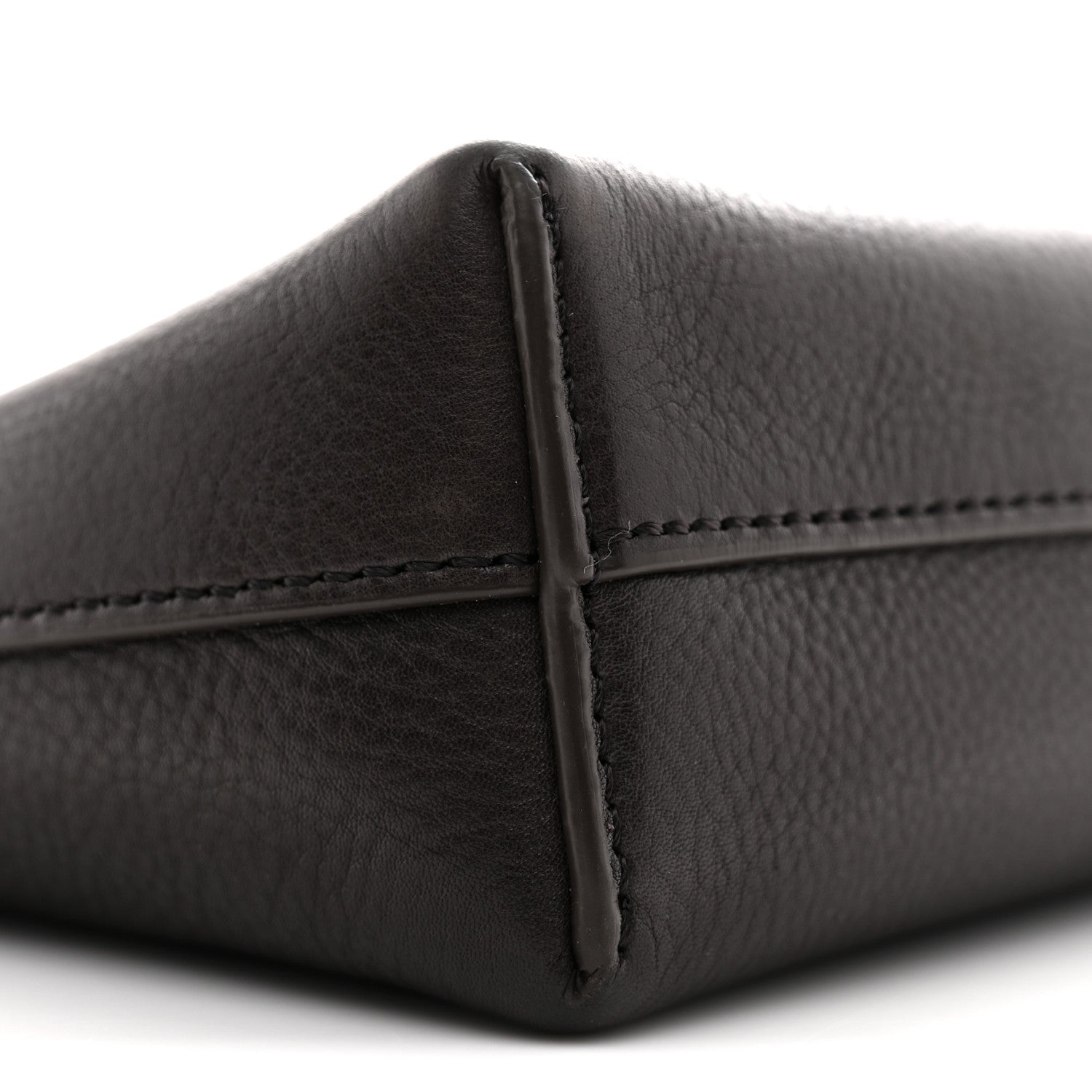 The Row Grained Calfskin Rene Crossbody Dark Brown 8 of 11