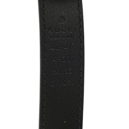 Gucci Calfskin Double G 20mm Belt 80 32 Black 3 of 5