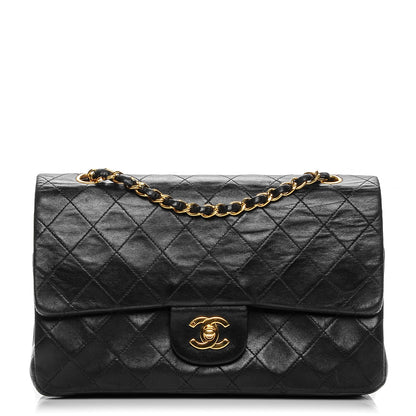 Chanel Lambskin Quilted Medium Double Flap Black 1 of 11