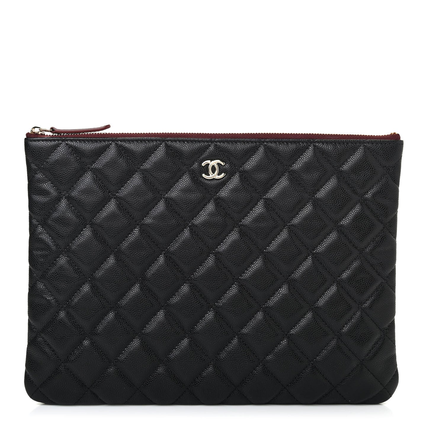 Caviar Quilted Medium Cosmetic Case Black