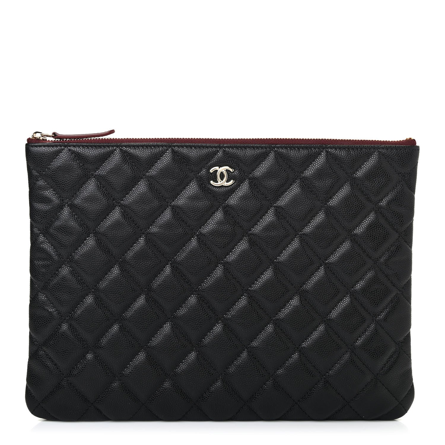 Chanel Caviar Quilted Medium Cosmetic Case Black 1 of 4
