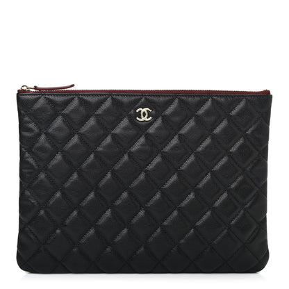 Chanel Caviar Quilted Medium Cosmetic Case Black 1 of 4