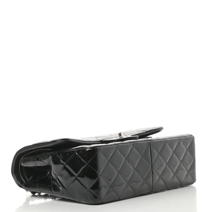 Chanel Patent Quilted Jumbo Double Flap Black 4 of 13