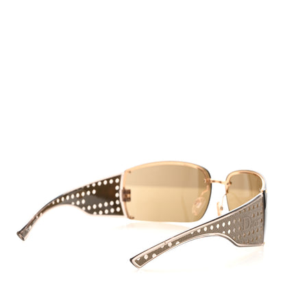 Christian Dior Quadrille Sunglasses Gold Beige 4 of 7