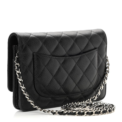 Chanel Caviar Quilted Wallet On Chain WOC Black 3 of 13