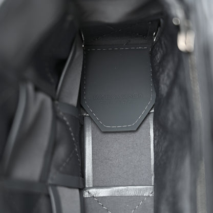 Bottega Veneta Paper Calfskin Maxi Intreccio Small Cassette Crossbody Bag Thunder 6 of 11