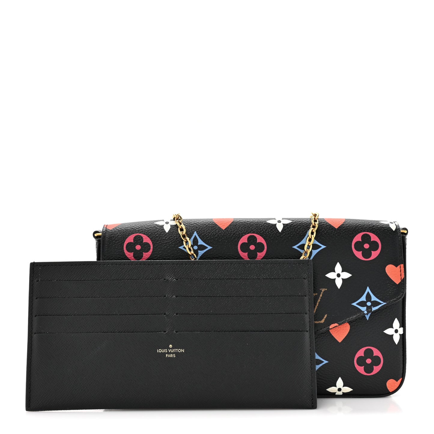 Game On Felicie Chain Wallet Black
