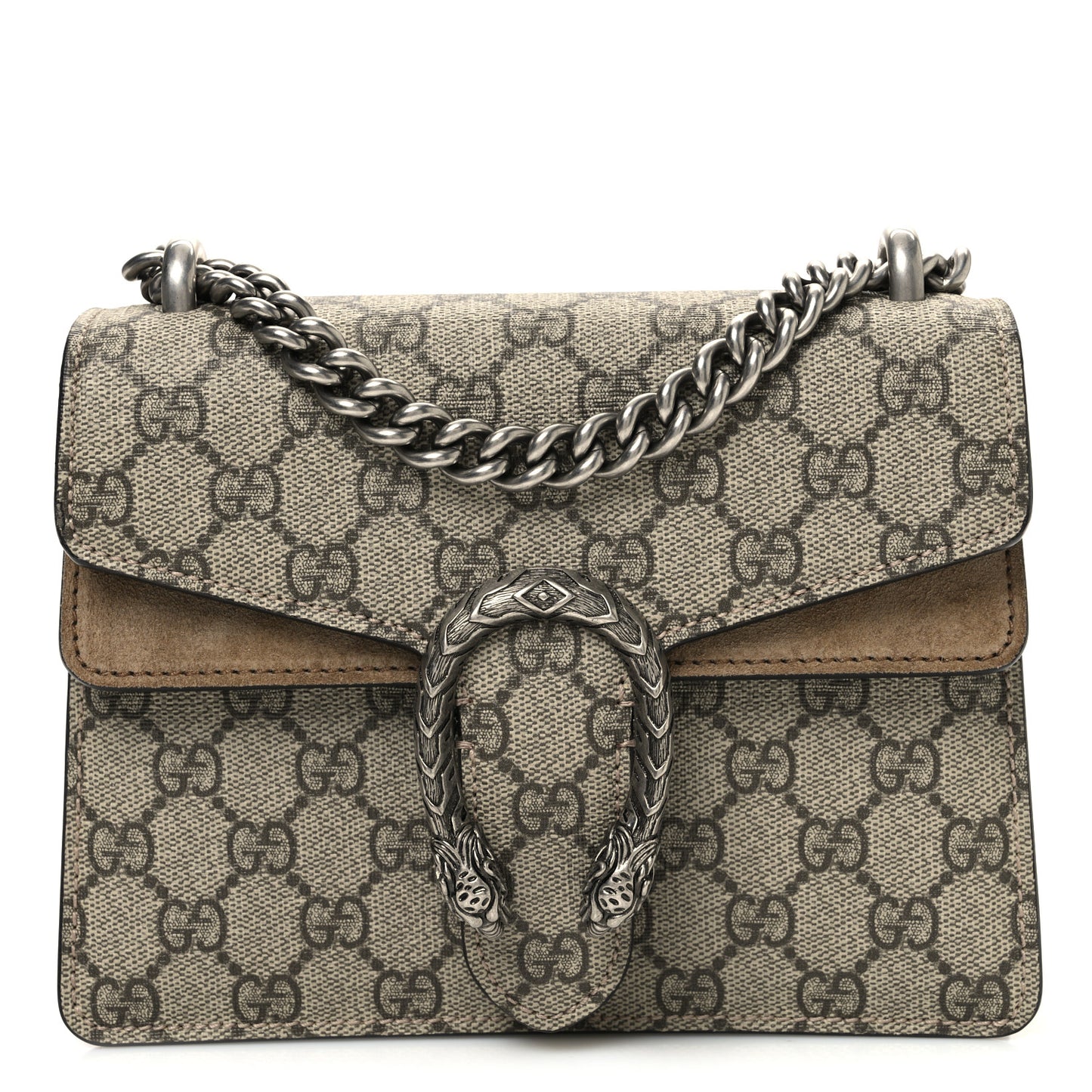 GG Supreme Monogram Mini Dionysus Shoulder Bag Taupe