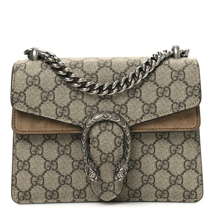 Gucci GG Supreme Monogram Mini Dionysus Shoulder Bag Taupe 1 of 10