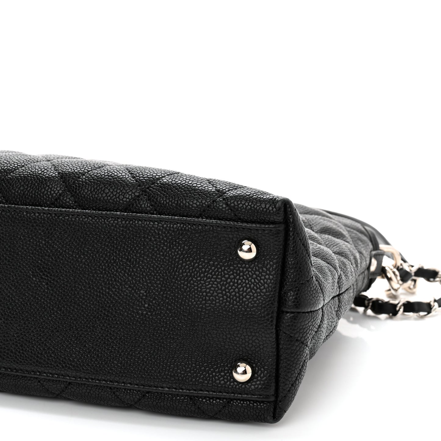 Caviar Quilted French Riviera Hobo Black