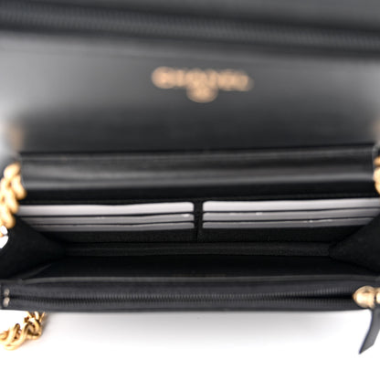 Chanel Caviar Quilted Boy Wallet On Chain WOC Black 5 of 13