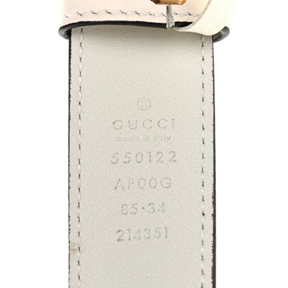 Gucci Moon Calfskin Zumi 30mm Belt 85 34 Off White 3 of 6