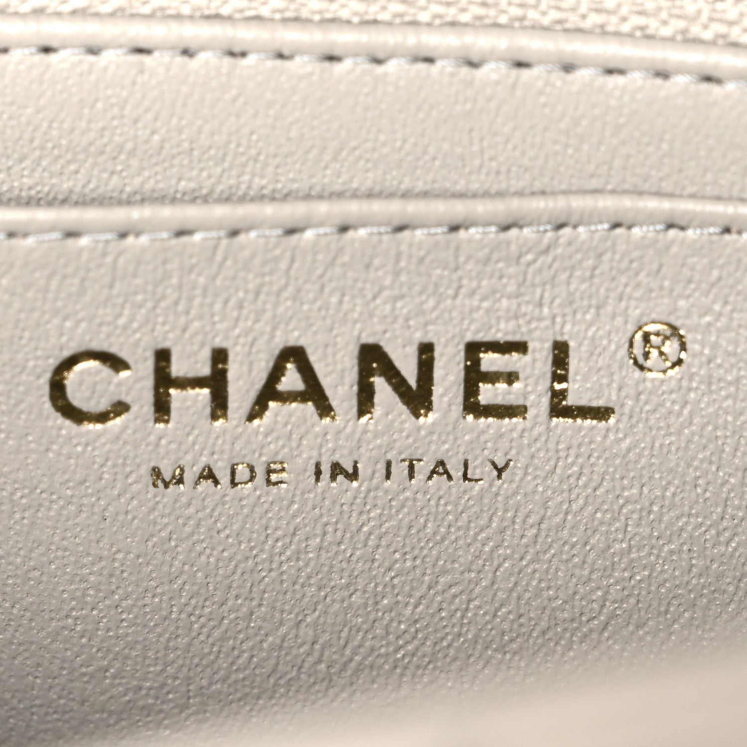 Chanel Lambskin Quilted Mini Rectangular Flap Grey 6 of 11