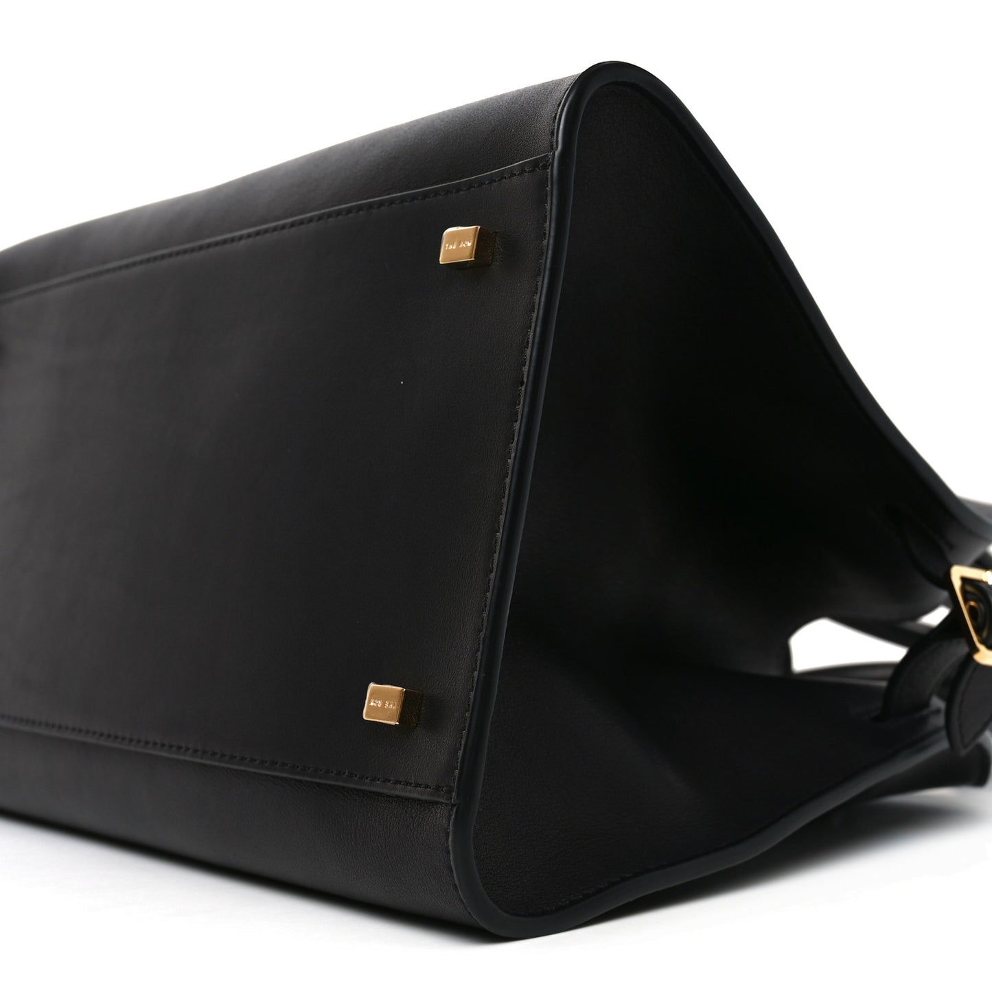 Polished Saddle Calfskin Soft Margaux 12 Black
