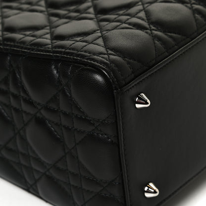 Christian Dior Lambskin Cannage Medium Lady Dior Crystal Strap Black 11 of 11