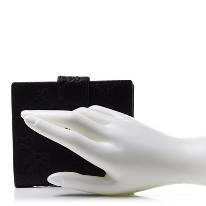 Gucci Guccissima Twins French Wallet Black 2 of 16