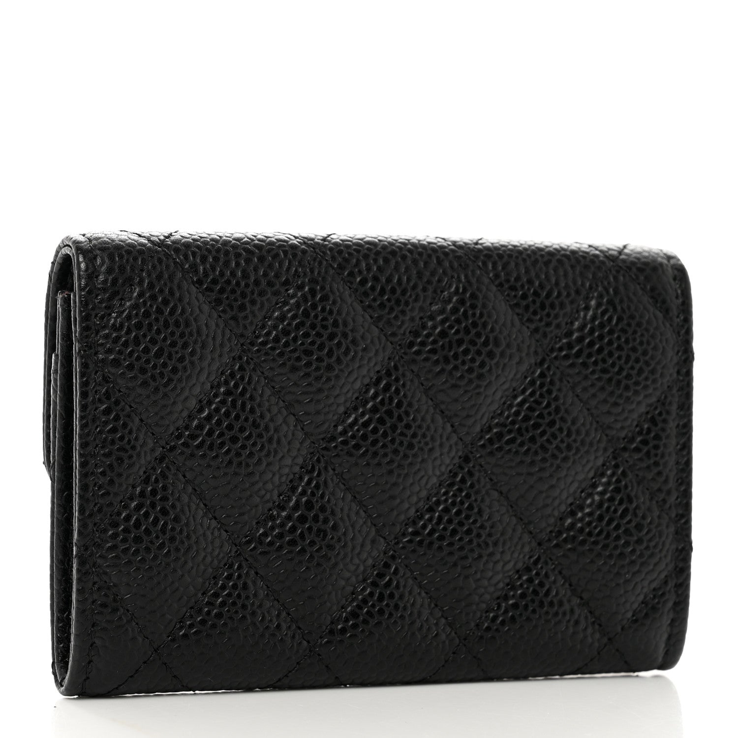 Chanel Caviar Quilted Flap Card Holder Black 3 of 8
