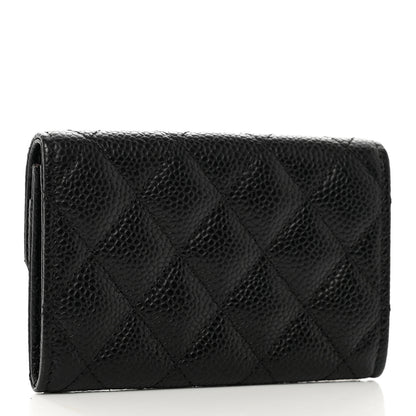 Chanel Caviar Quilted Flap Card Holder Black 3 of 8