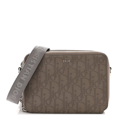 Christian Dior Calfskin Oblique Galaxy Perforated Messenger Marron Multicolor 1 of 10