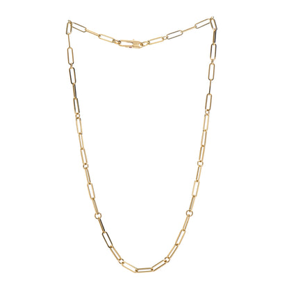 Roberto Coin 18K Yellow Gold Paper Clip Link Necklace 3 of 6