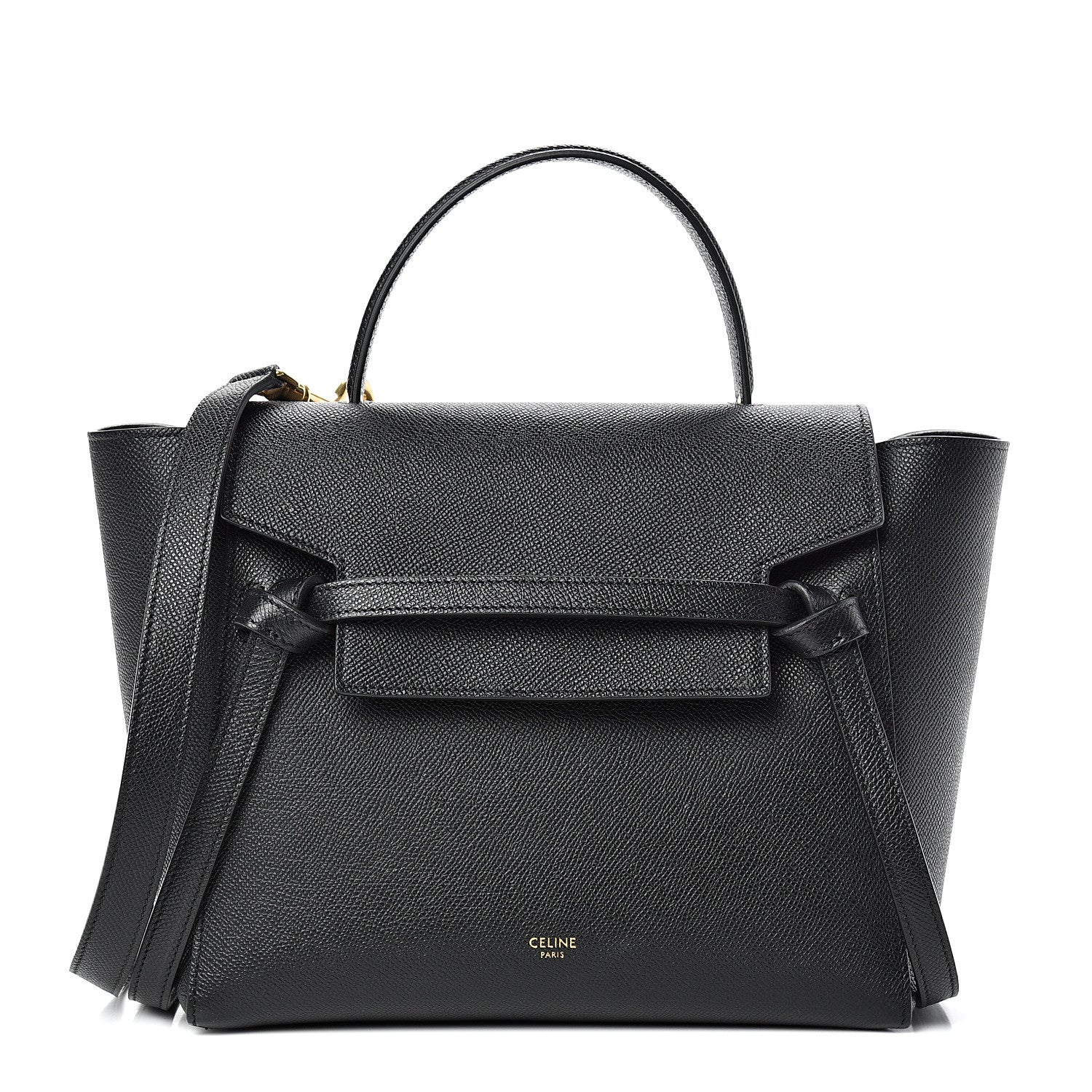Celine Grained Calfskin Micro Belt Bag Black 1 of 10
