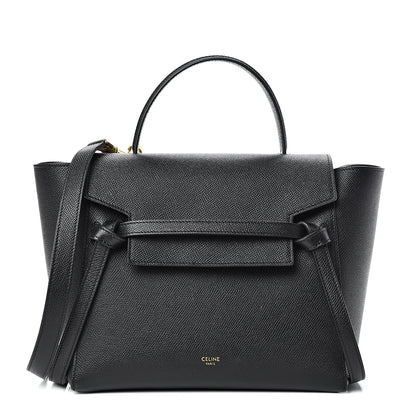 Celine Grained Calfskin Micro Belt Bag Black 1 of 10