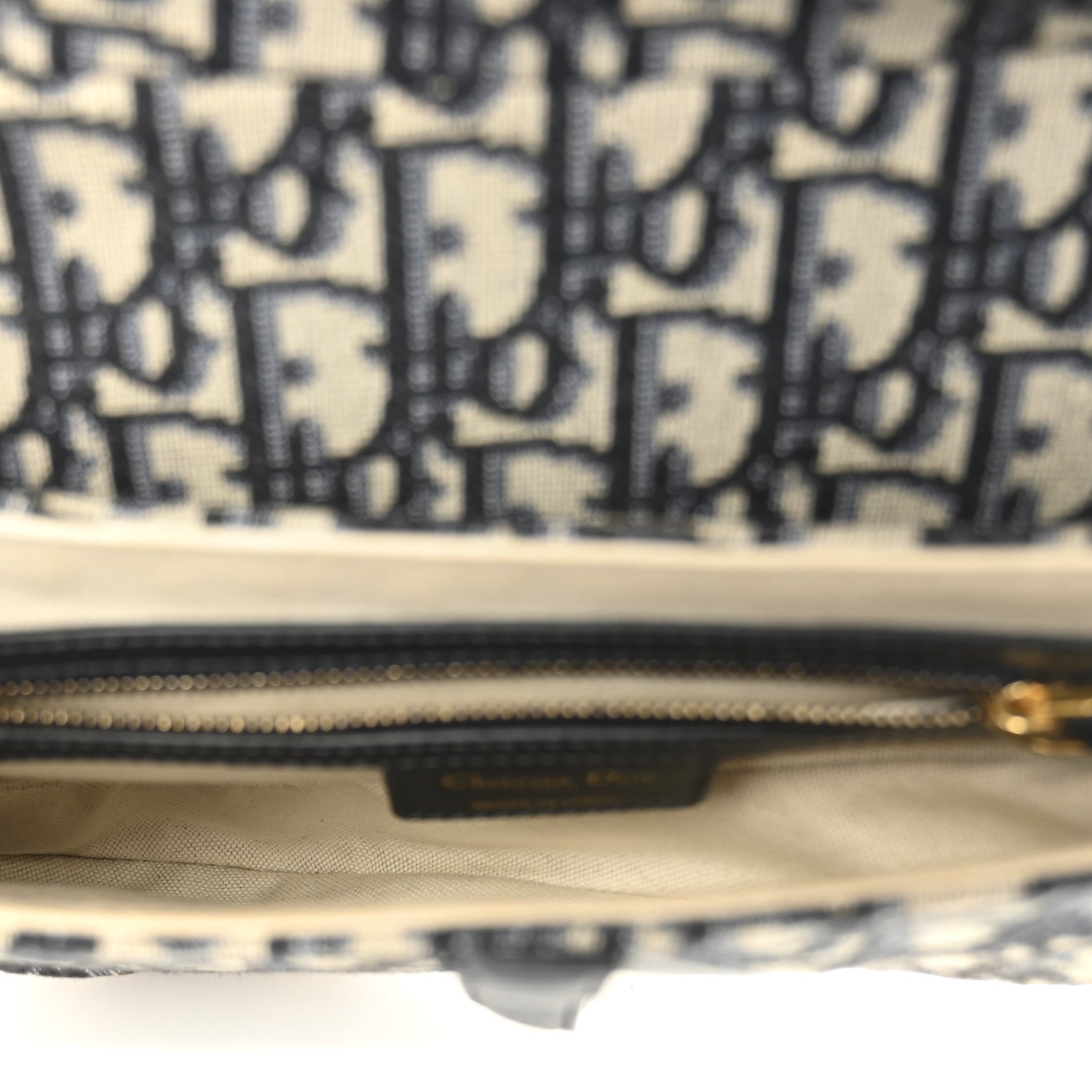 Christian Dior Oblique Saddle Bag Blue 5 of 11