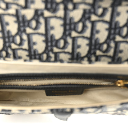Christian Dior Oblique Saddle Bag Blue 5 of 11