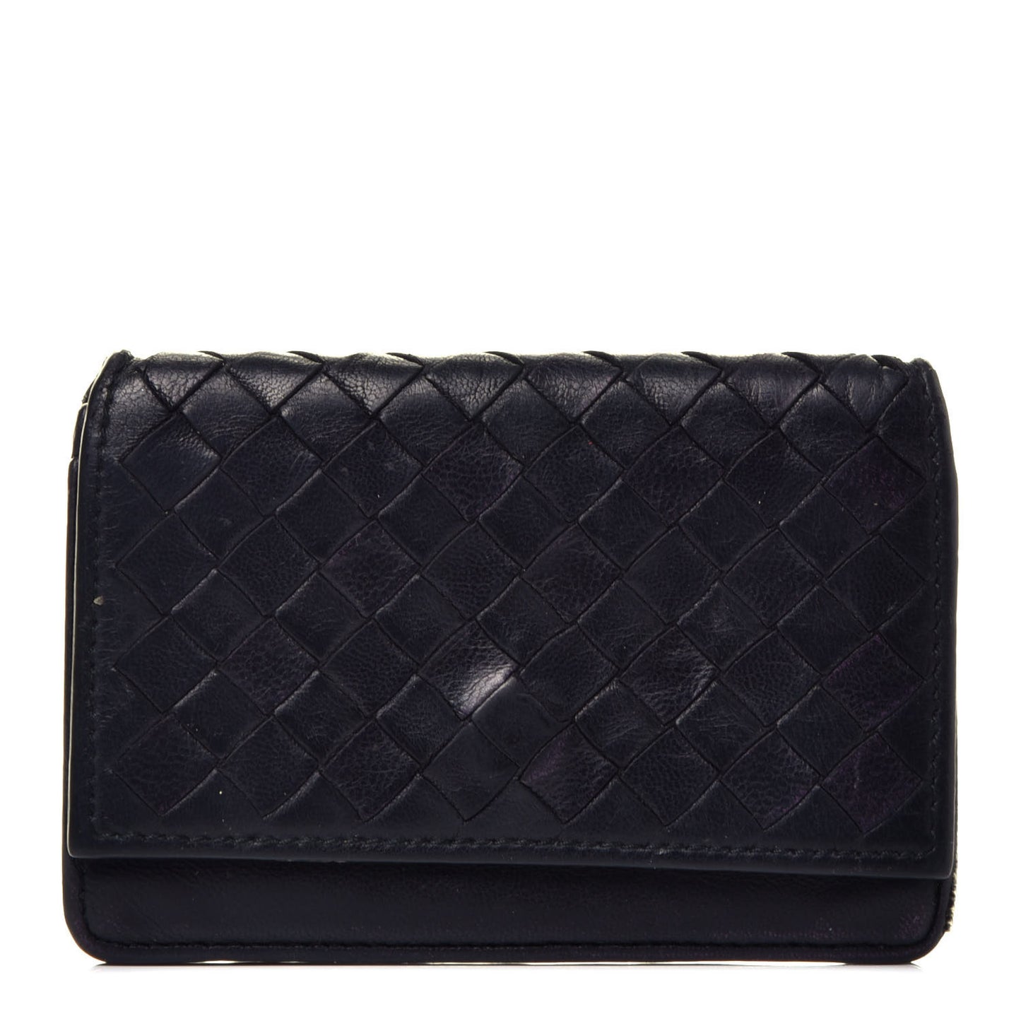 Nappa Intrecciato Card Holder Black