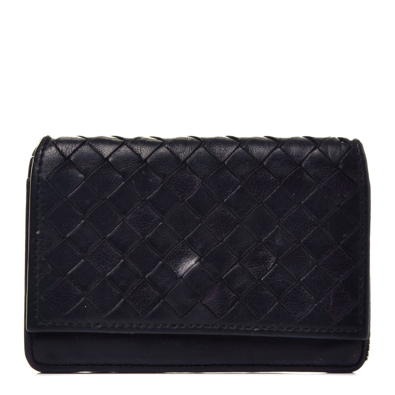 Bottega Veneta Nappa Intrecciato Card Holder Black 1 of 6
