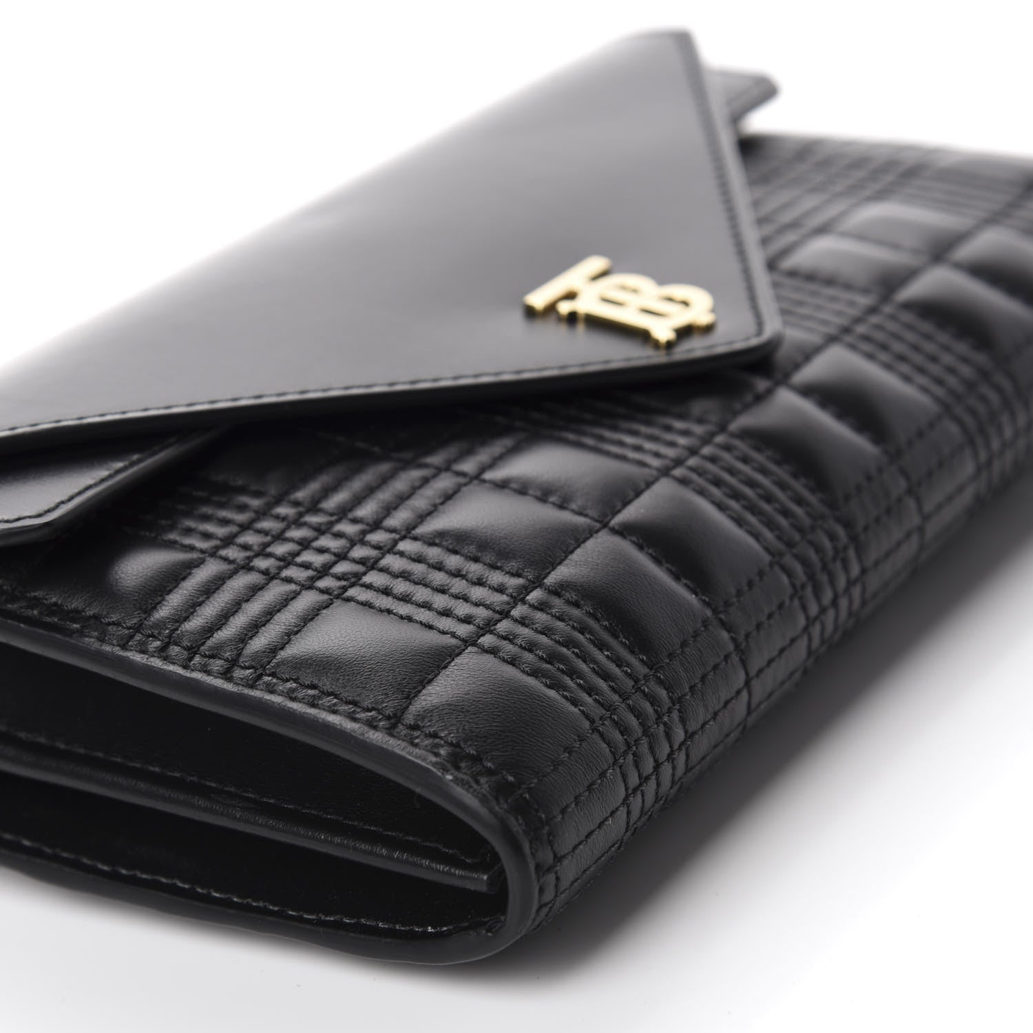 Burberry Lambskin Quilted Wallet With Detachable Strap Black 6 of 10